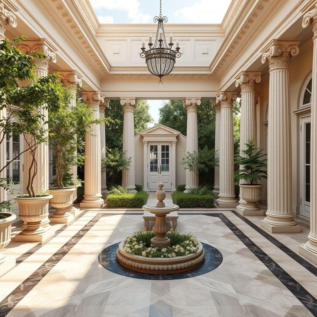 Neoclassic Outdoor Garden design example 3