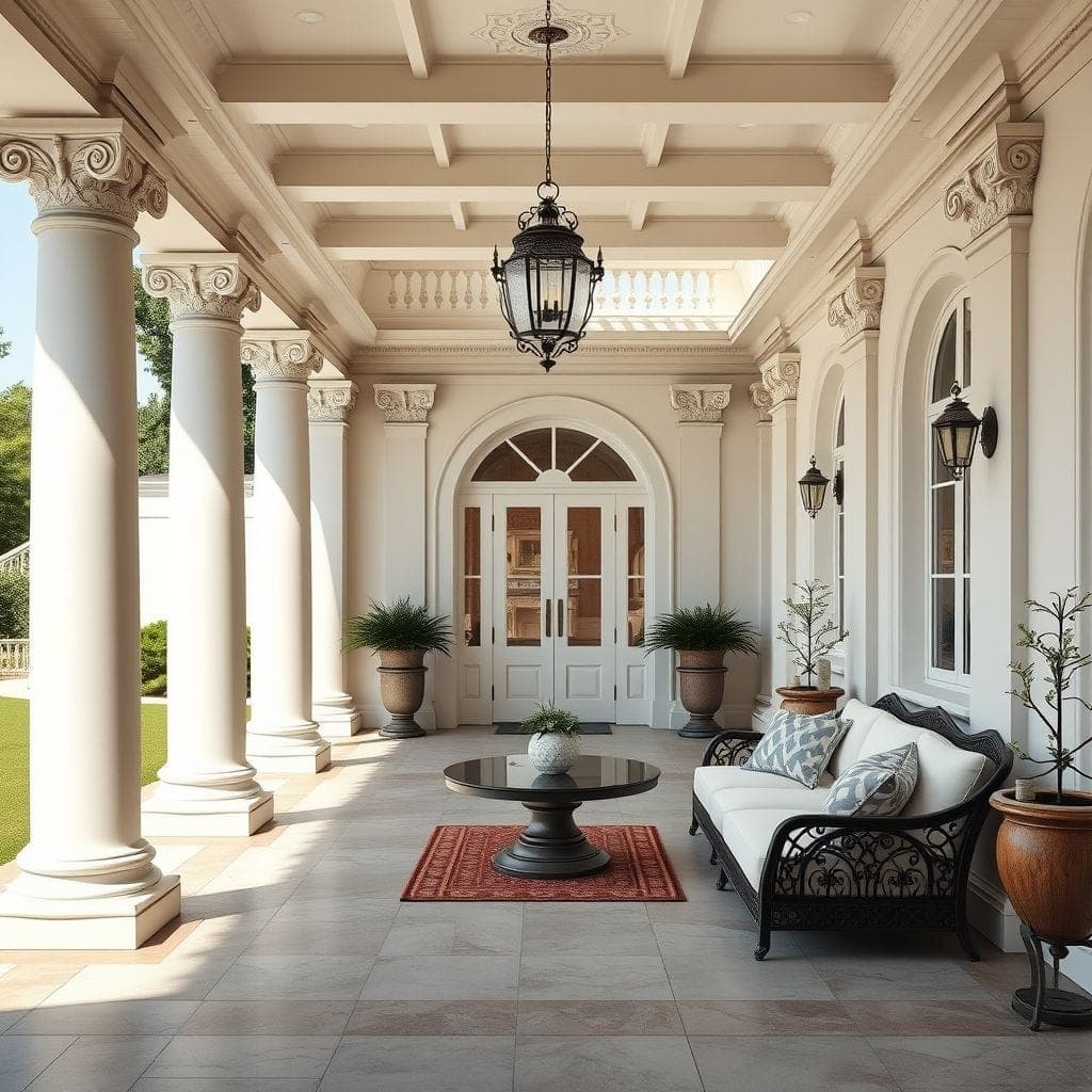 Neoclassic Outdoor Patio design example 1