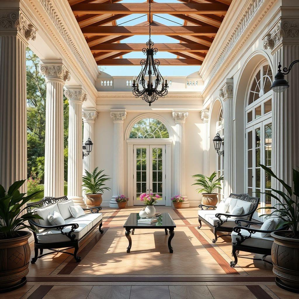 Neoclassic Outdoor Patio design example 2