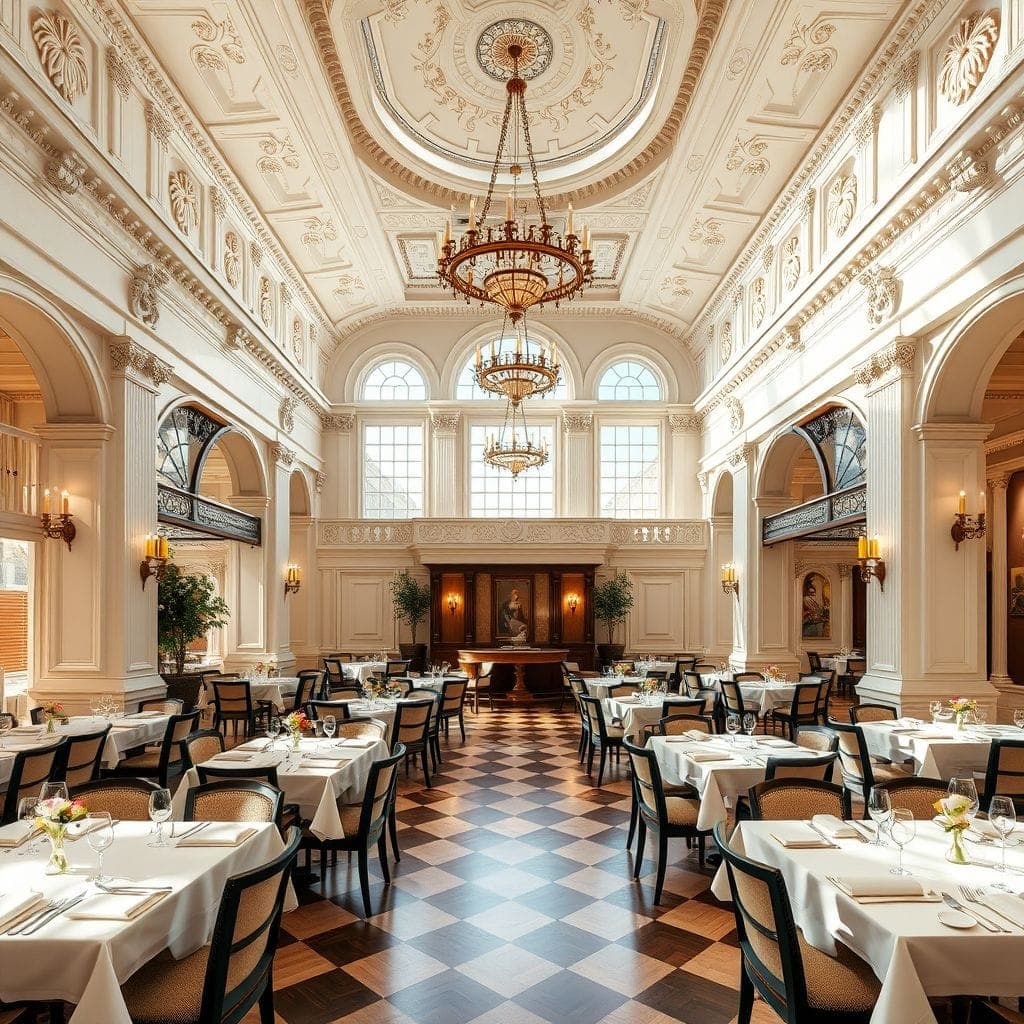 Neoclassic Restaurant design example 2