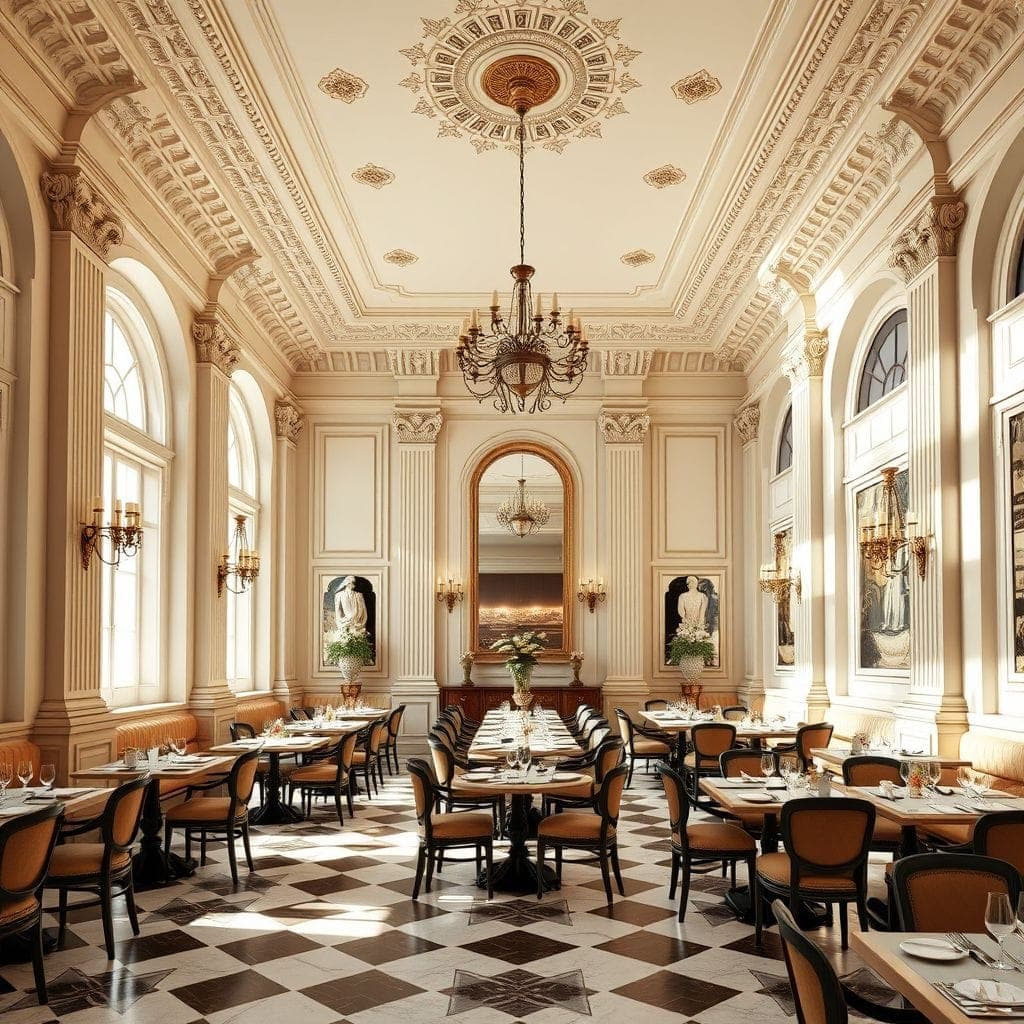 Neoclassic Restaurant design example 3