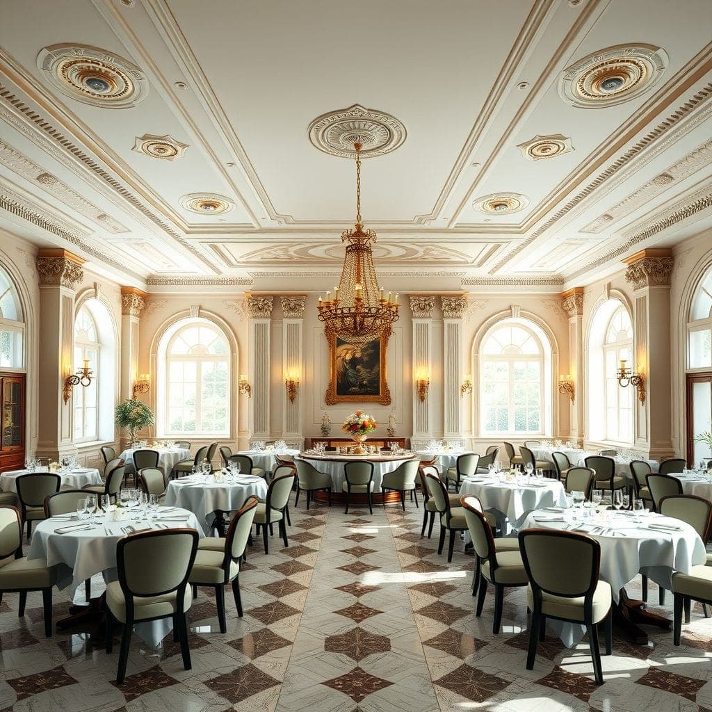 Neoclassic Restaurant design example 4