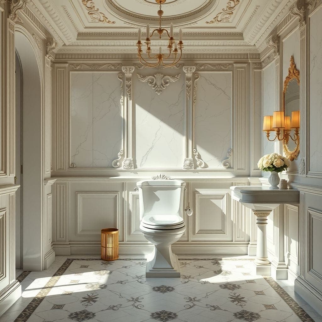 Neoclassic Toilet design example 1