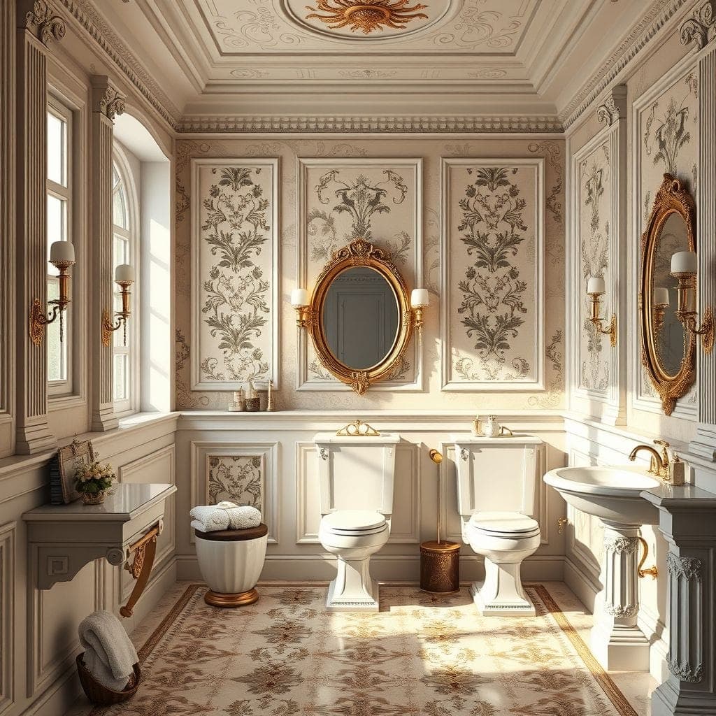 Neoclassic Toilet design example 2