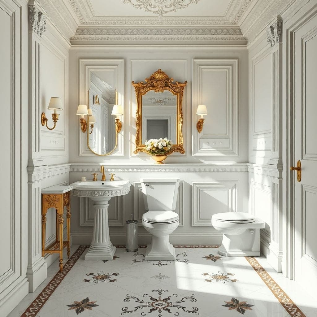 Neoclassic Toilet design example 4