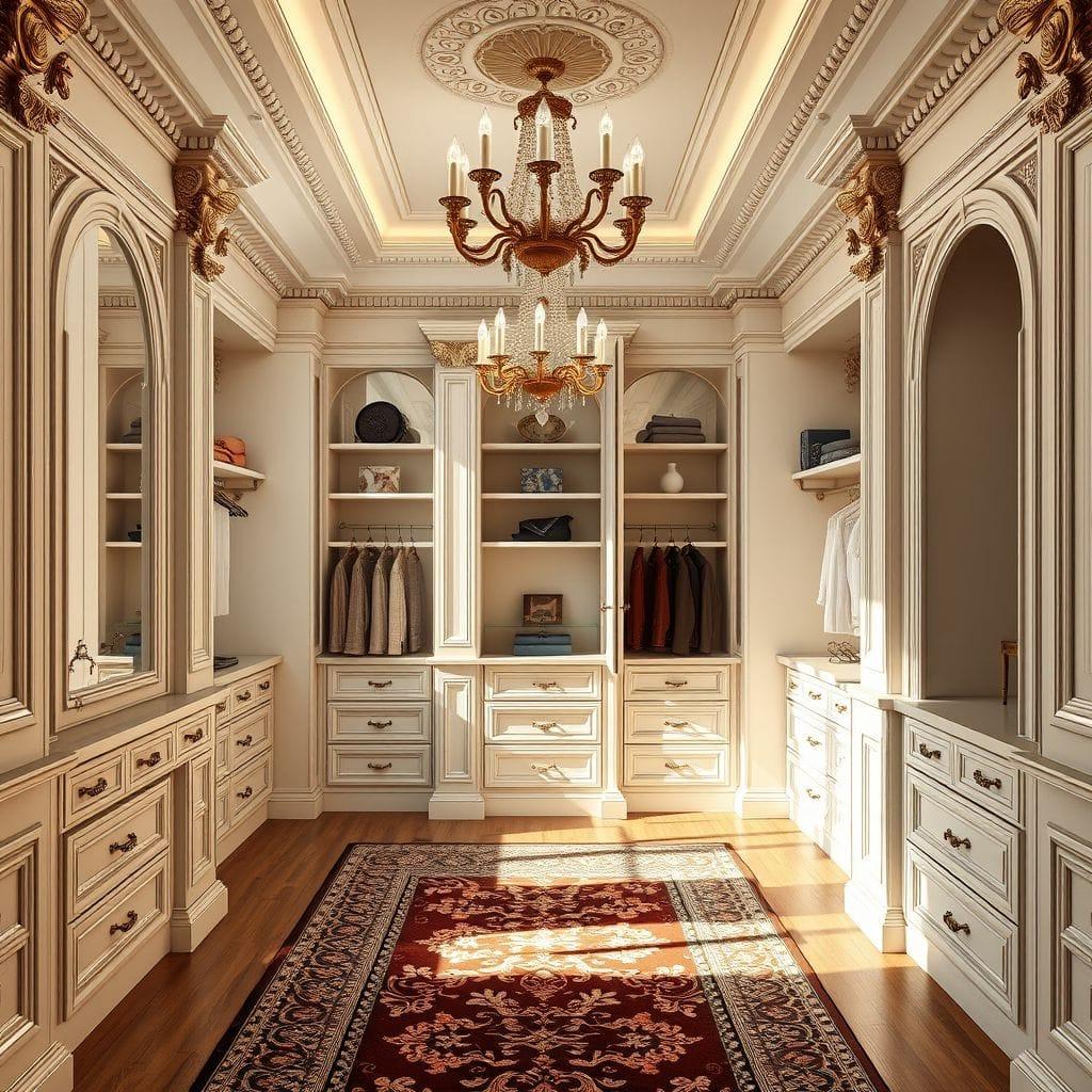 Neoclassic Walk-in Closet design example 1