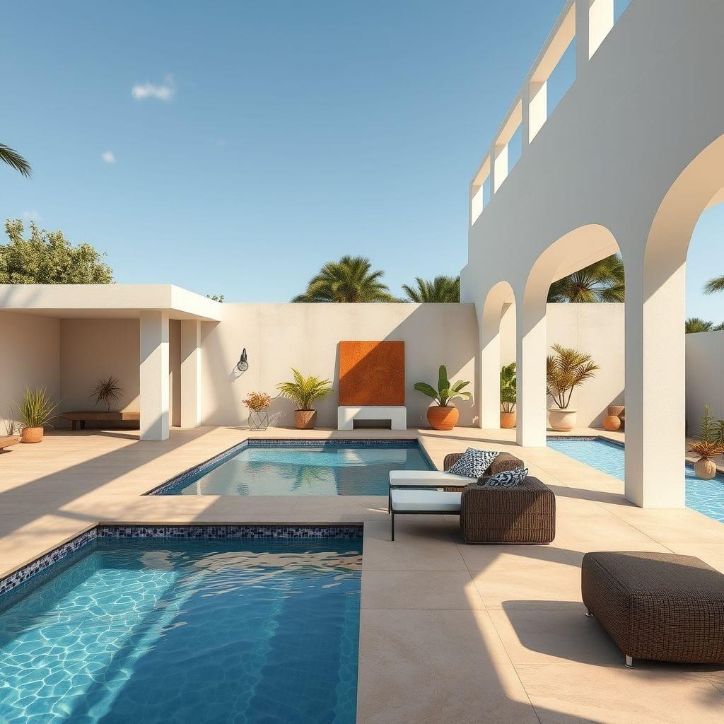  Outdoor Pool Area design example 3
