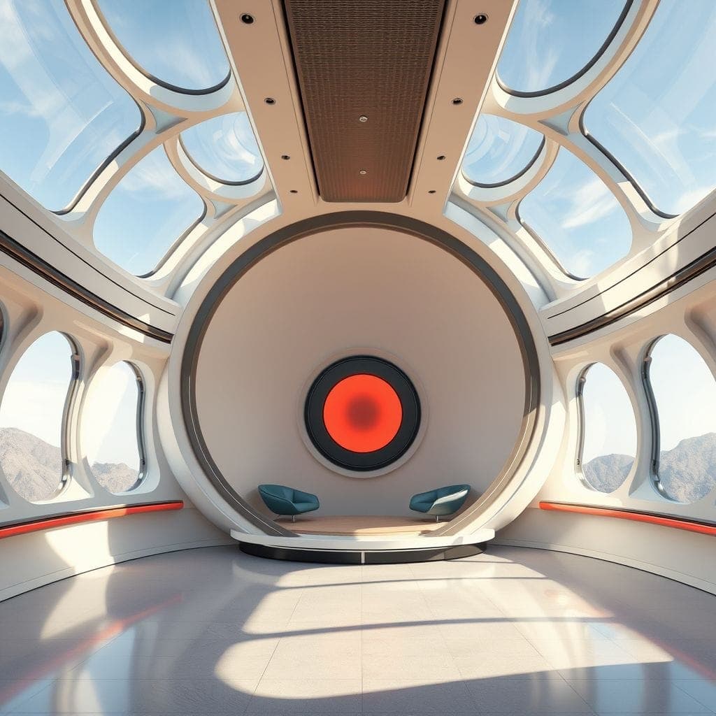 Retro Futuristic Drop Zone design example 3