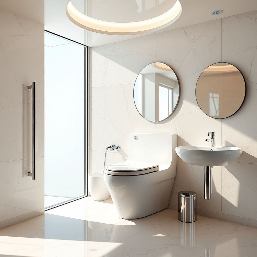 Retro Futuristic Toilet design example 1
