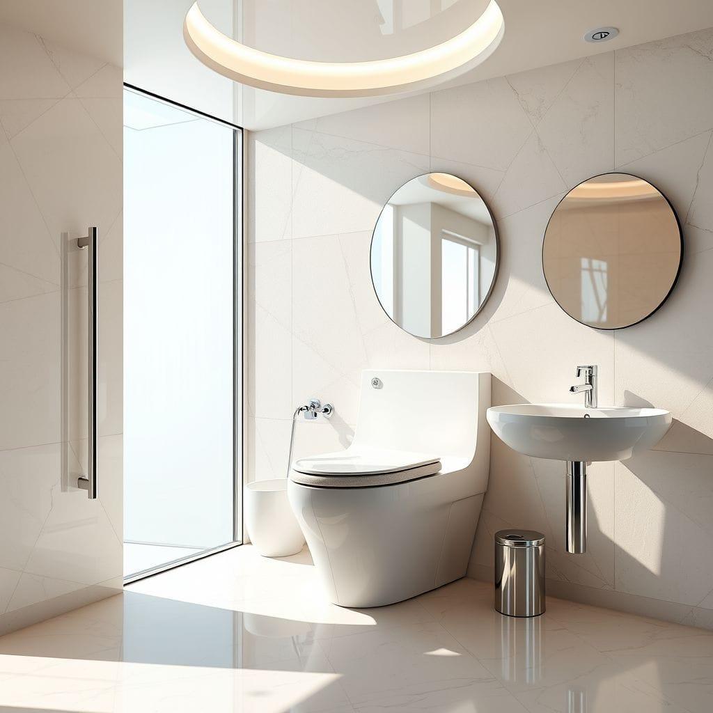 Retro Futuristic Toilet design example 1