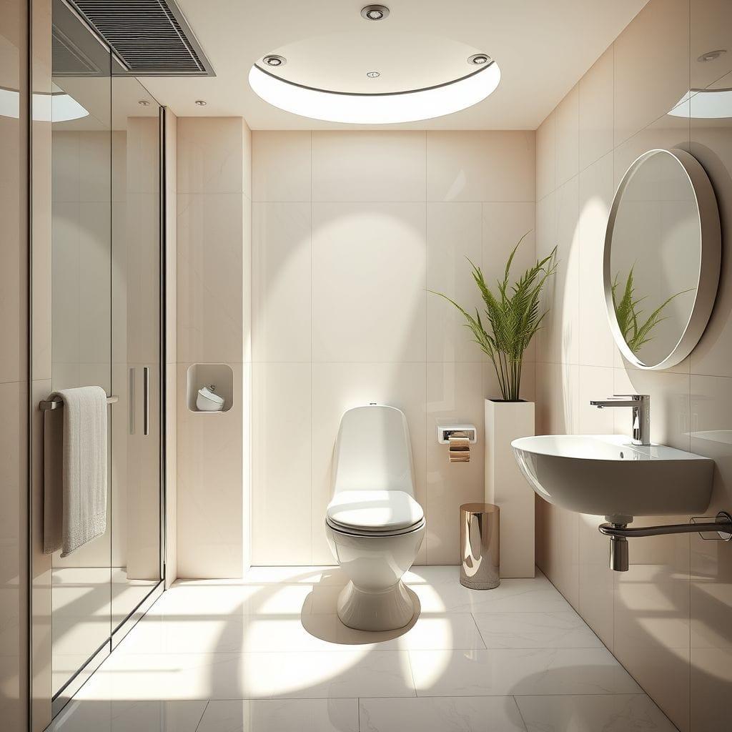 Retro Futuristic Toilet design example 3