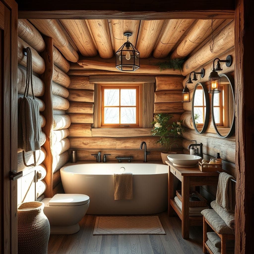 Rustic Bathroom design example 1