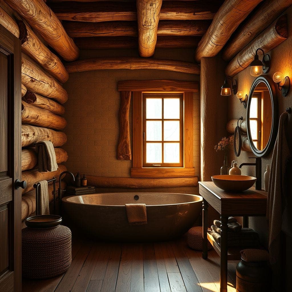 Rustic Bathroom design example 3