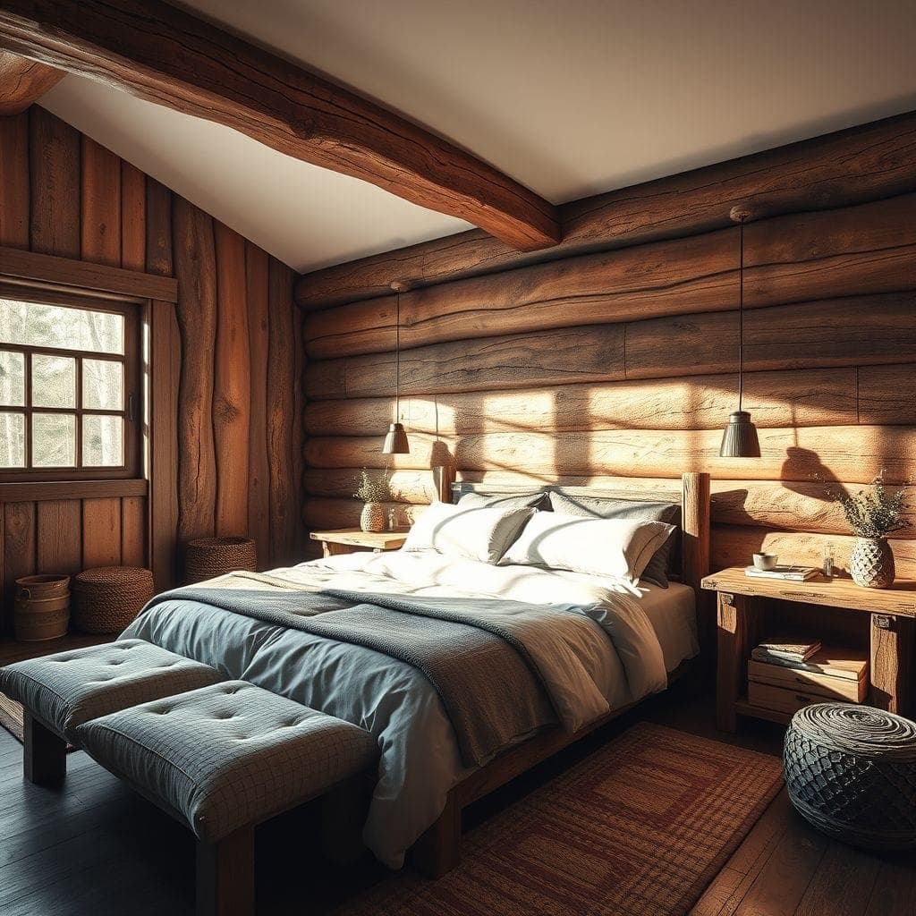 Rustic Bedroom design example 1