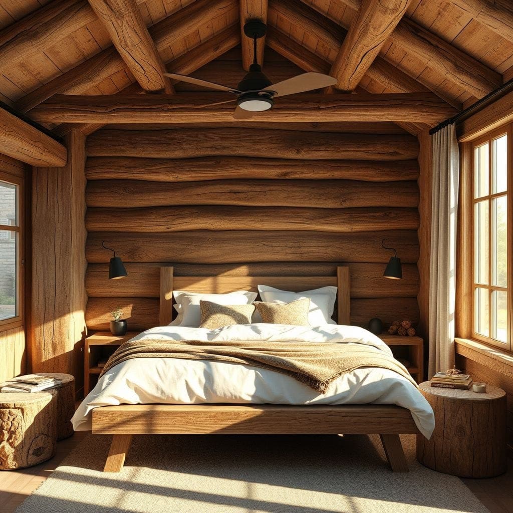 Rustic Bedroom design example 3