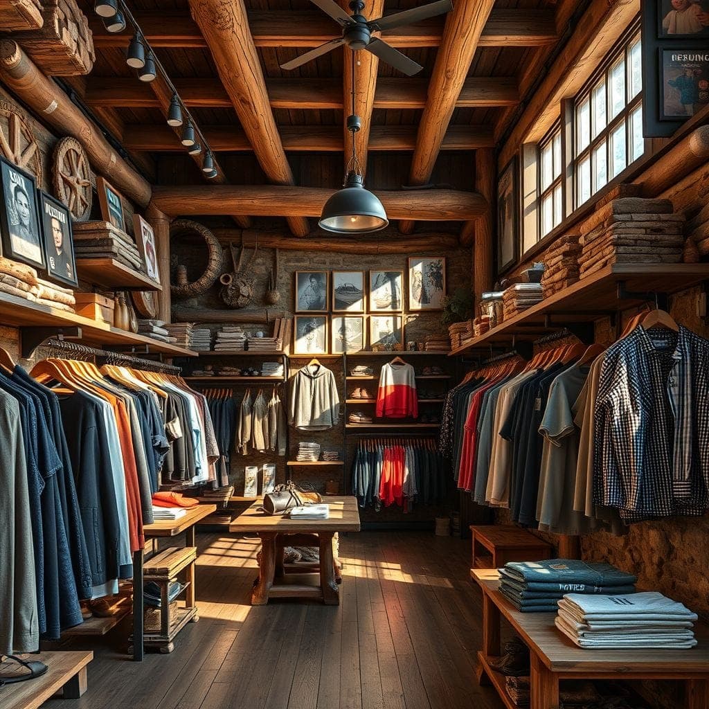 Rustic Clothing Store design example 1