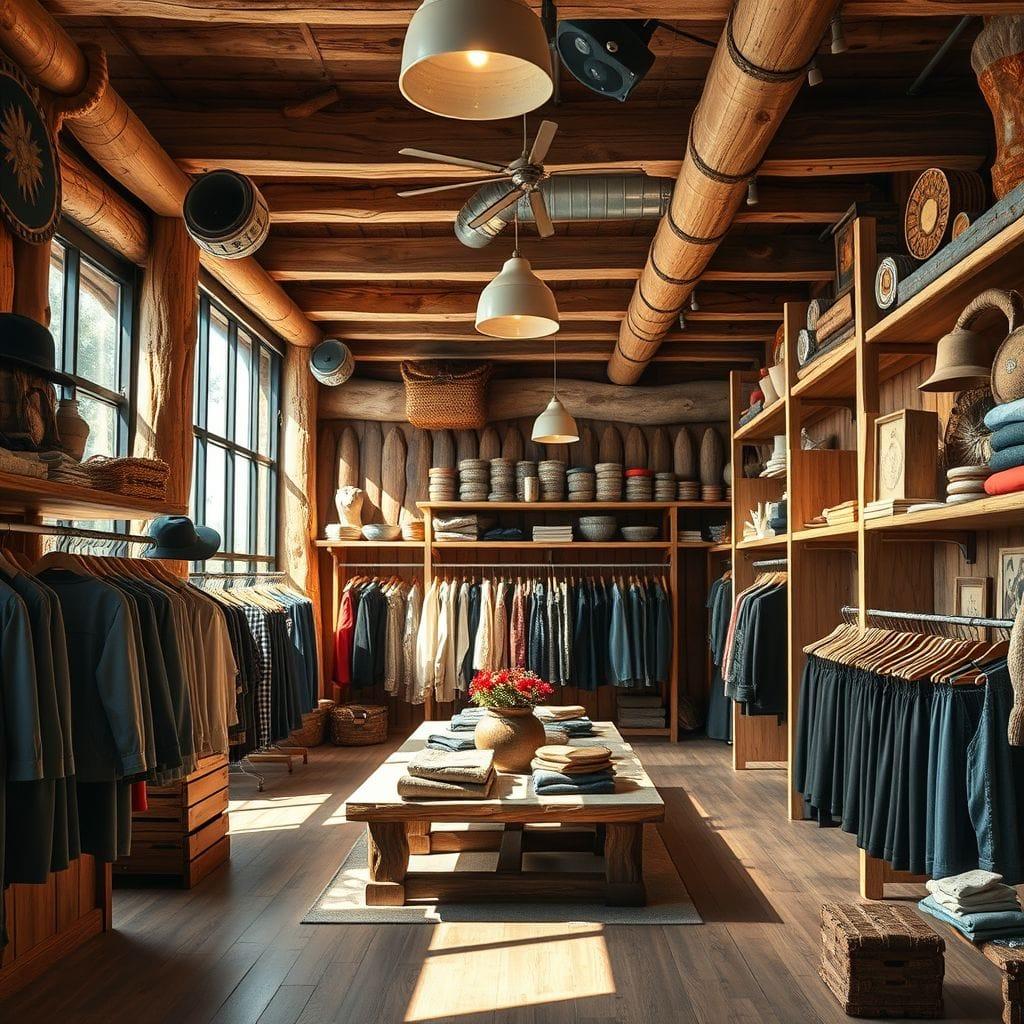 Rustic Clothing Store design example 2