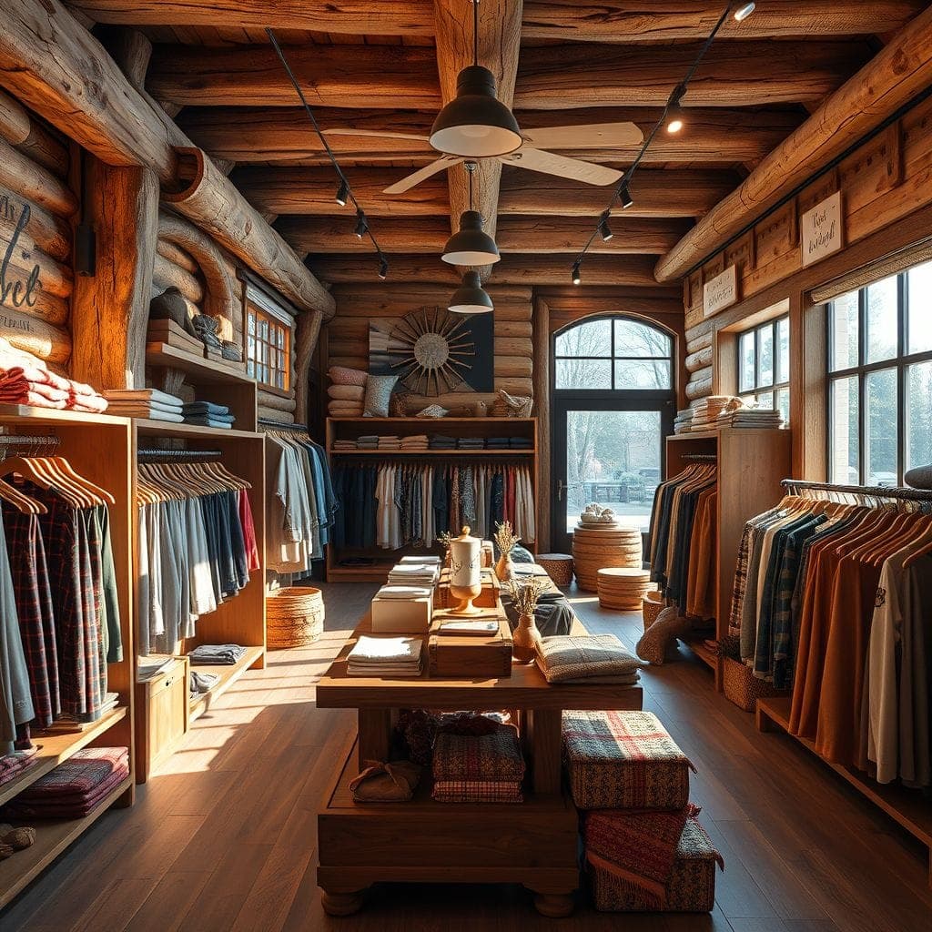 Rustic Clothing Store design example 3