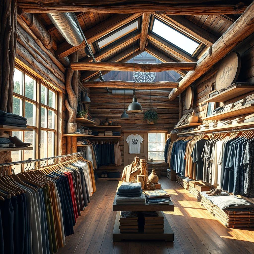 Rustic Clothing Store design example 4