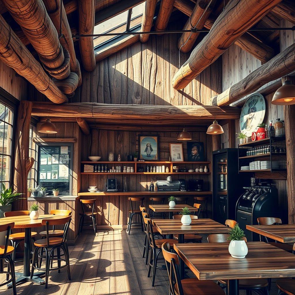 Rustic Coffee Shop design example 2