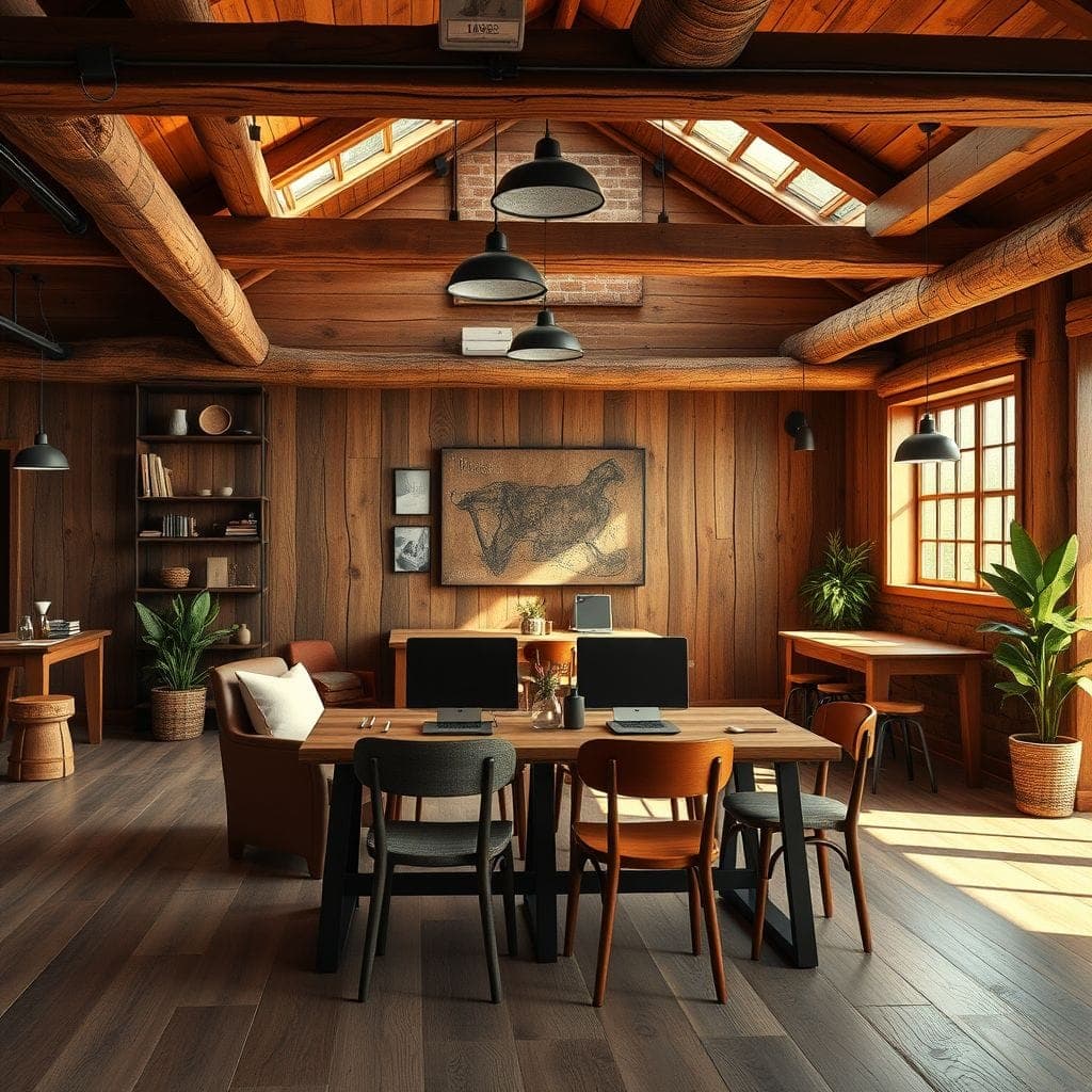 Rustic Coworking Space design example 3