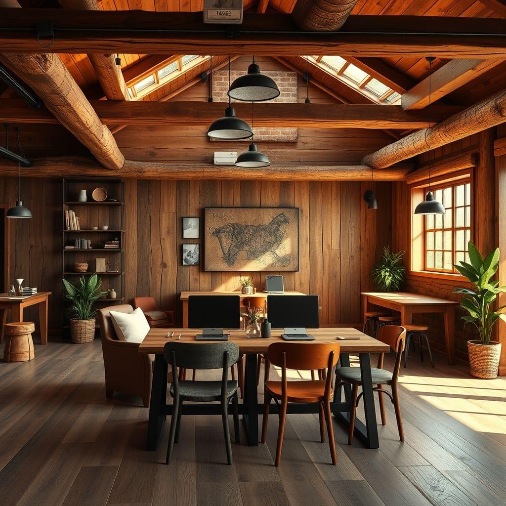 Rustic Coworking Space design example 3