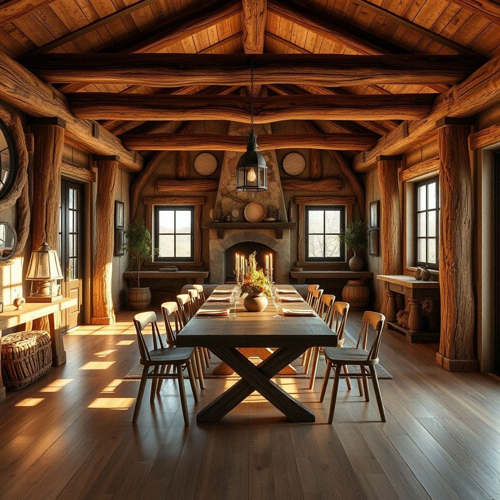 Rustic Dining Room design example 2