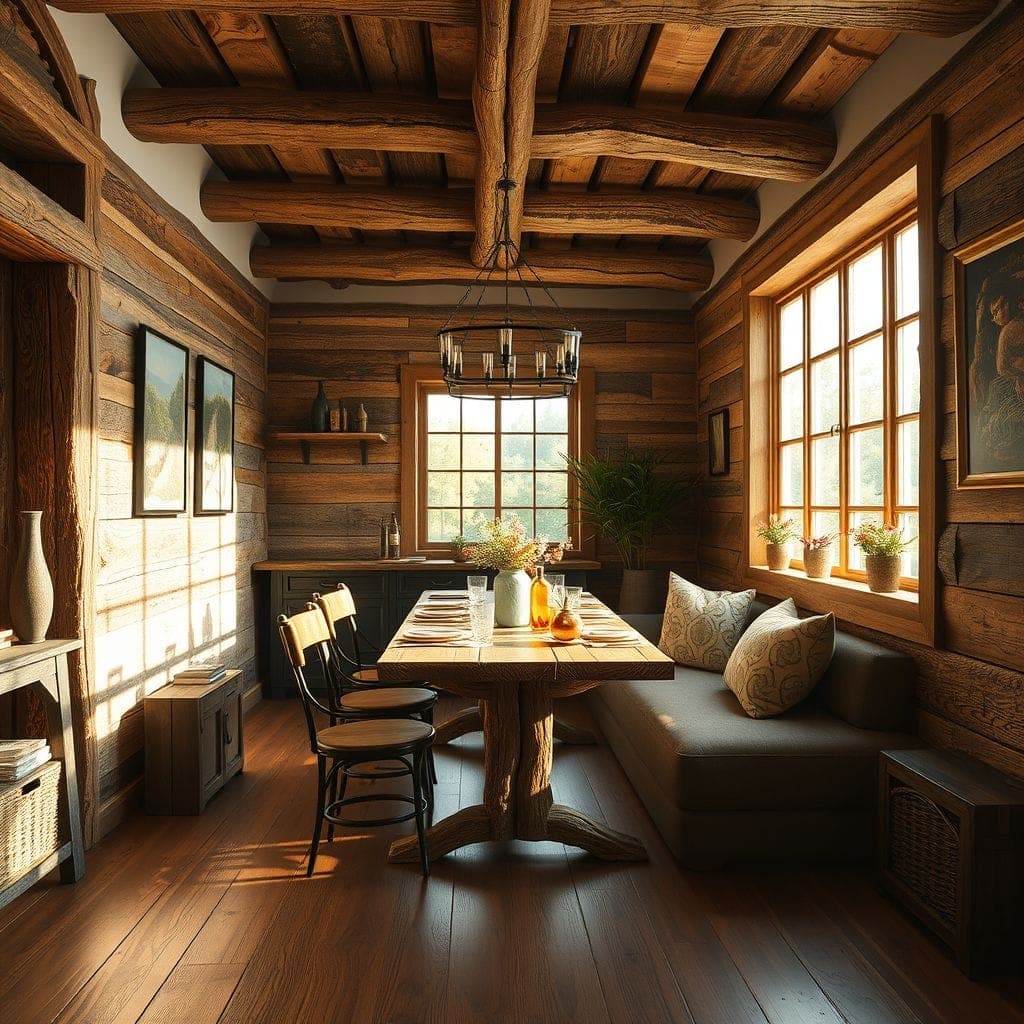 Rustic Dining Room design example 4