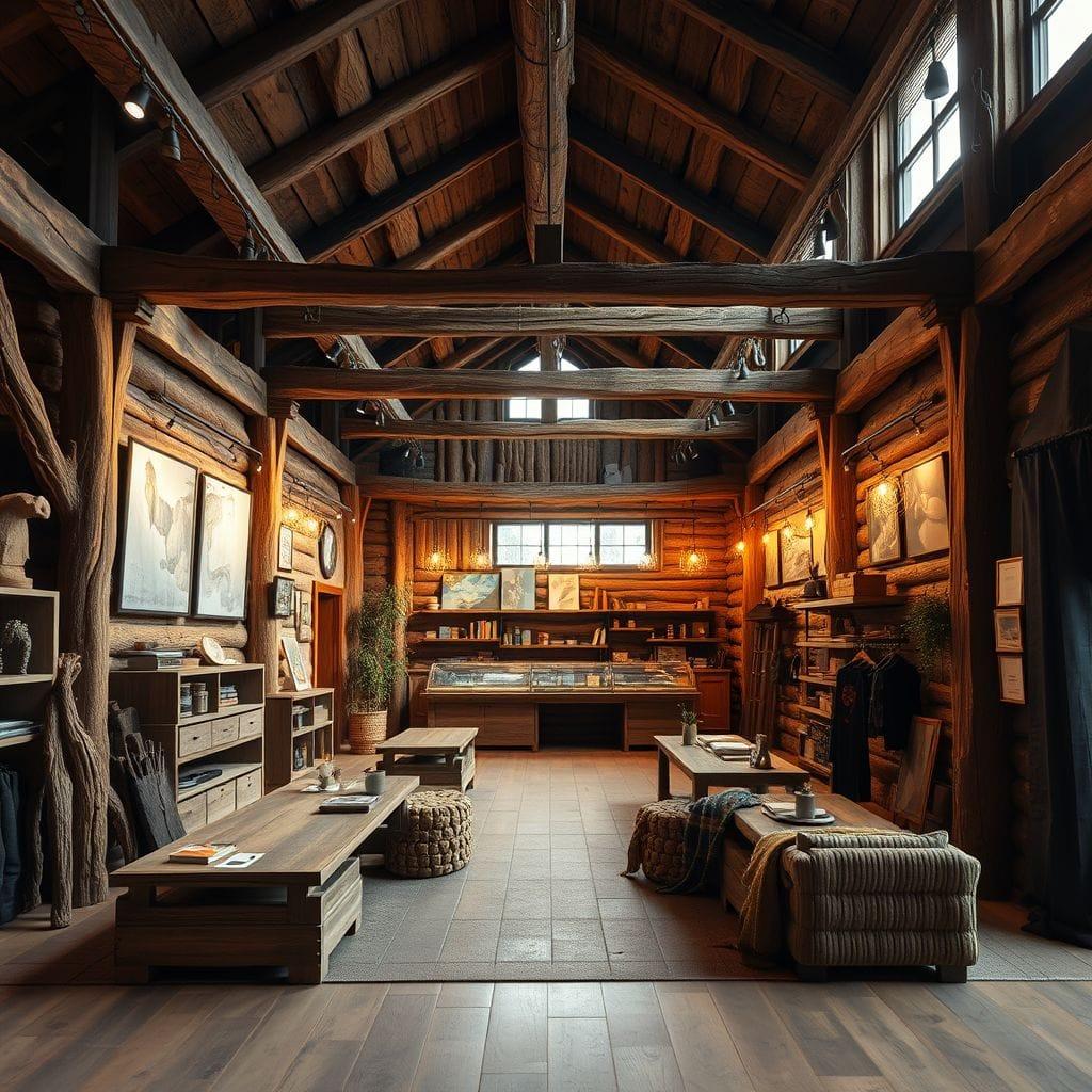 Rustic Exhibition Space design example 1