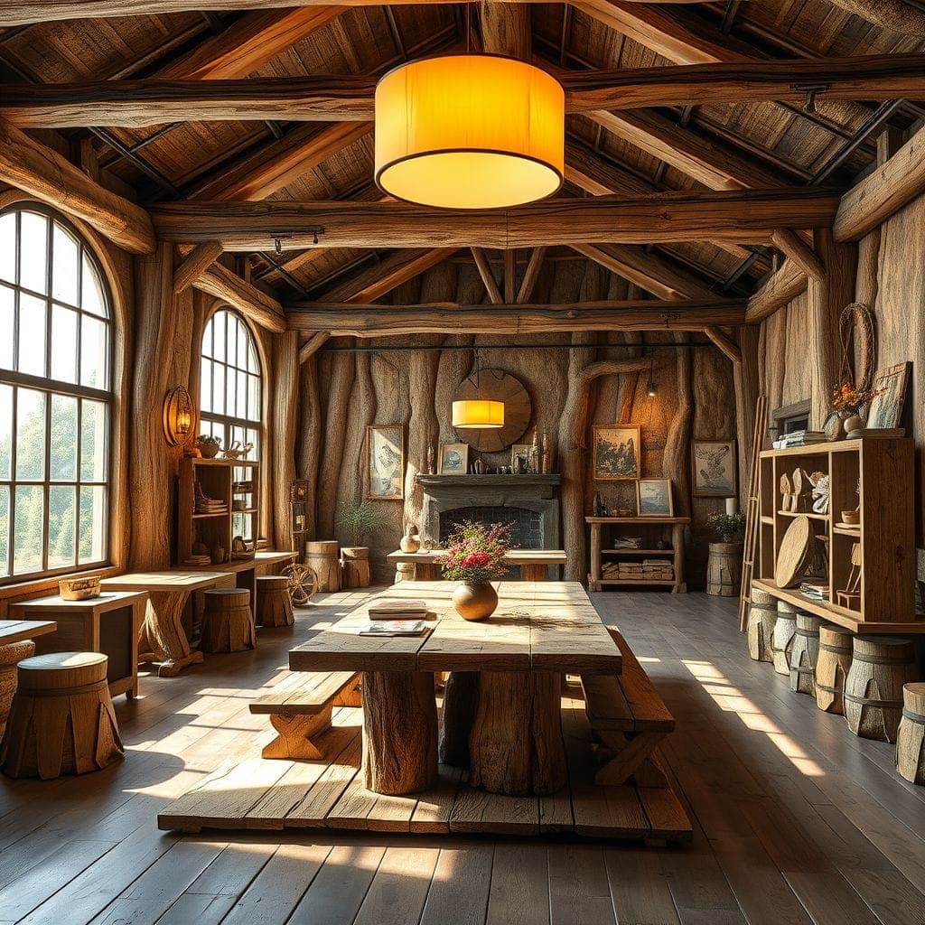 Rustic Exhibition Space design example 2