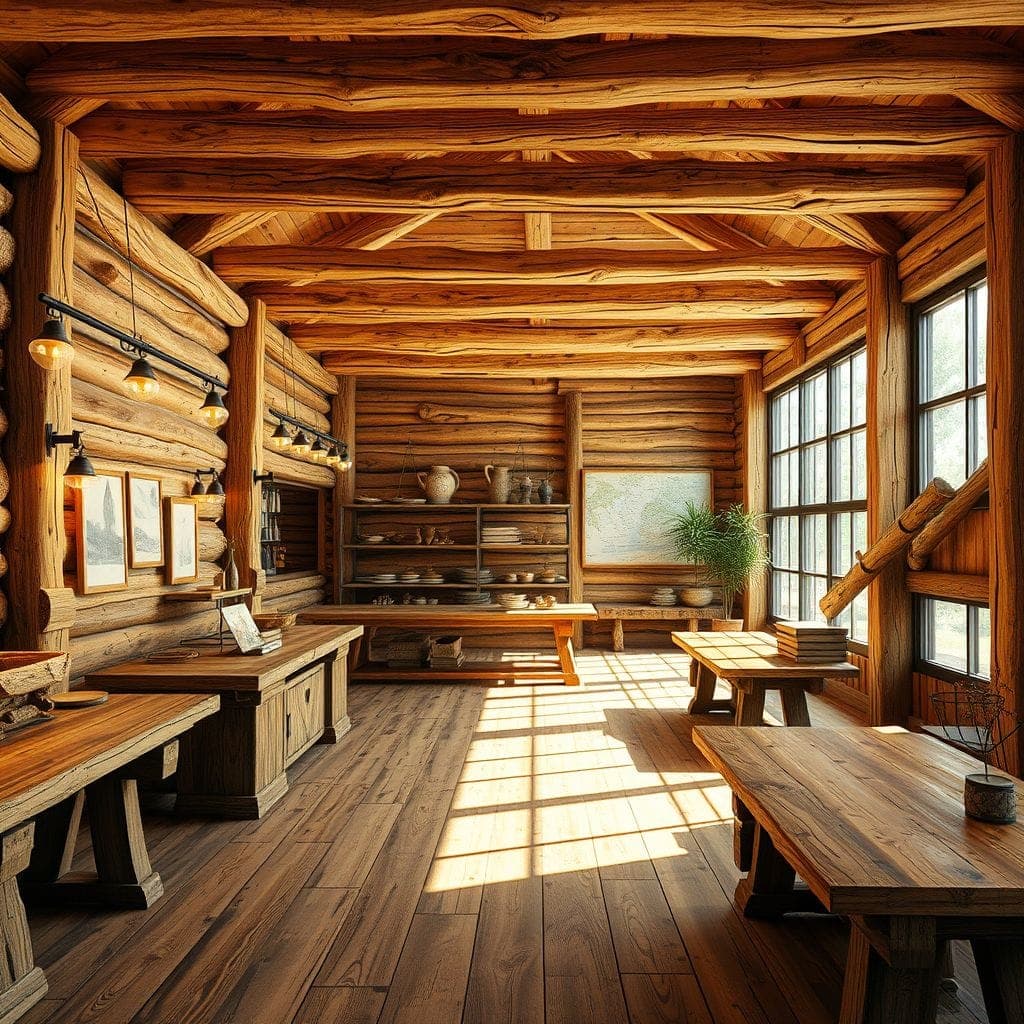 Rustic Exhibition Space design example 3