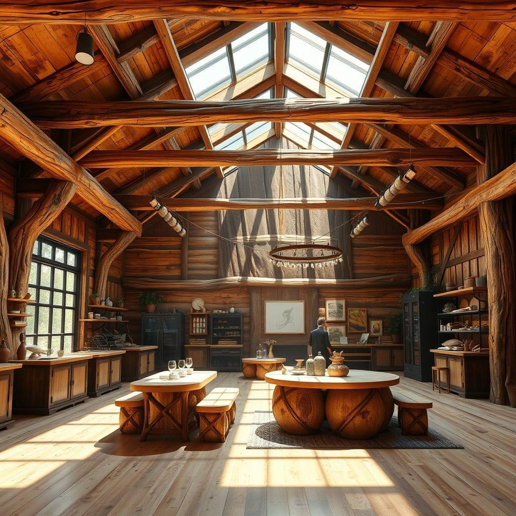 Rustic Exhibition Space design example 4