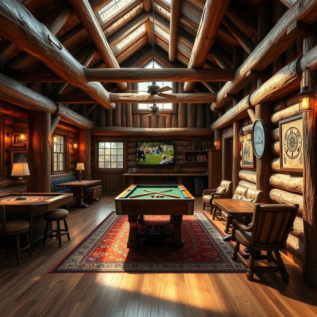 Rustic Game Room design example 3