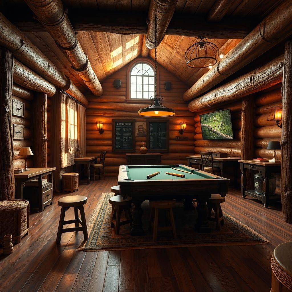 Rustic Game Room design example 4