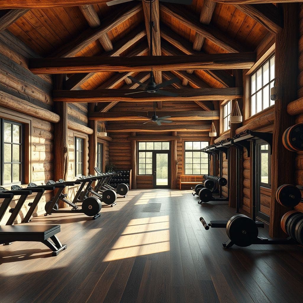 Rustic Gym design example 4