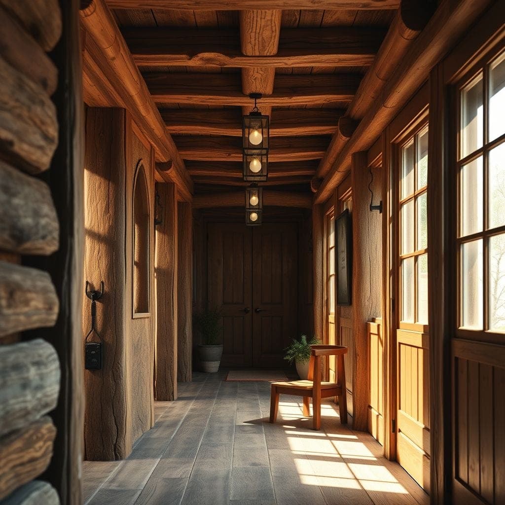 Rustic Hallway design example 3