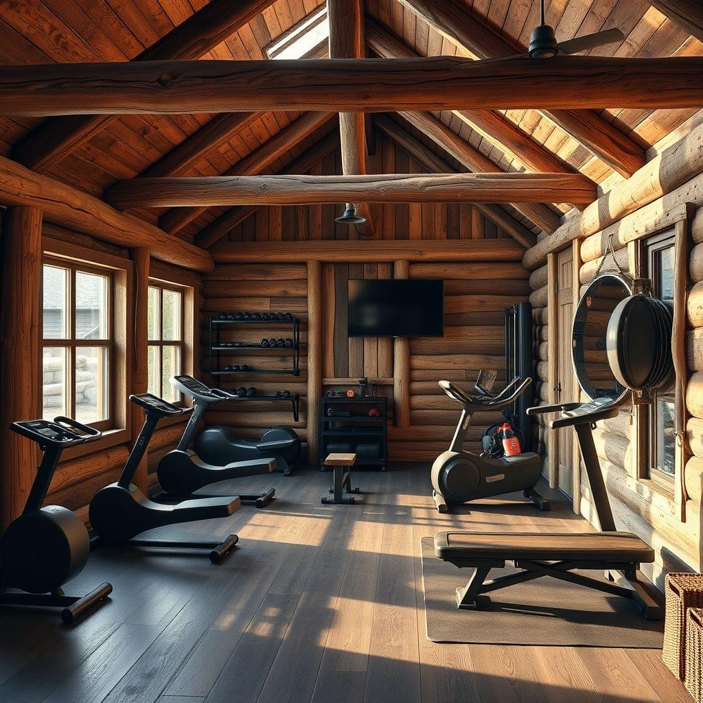 Rustic Home Gym design example 1