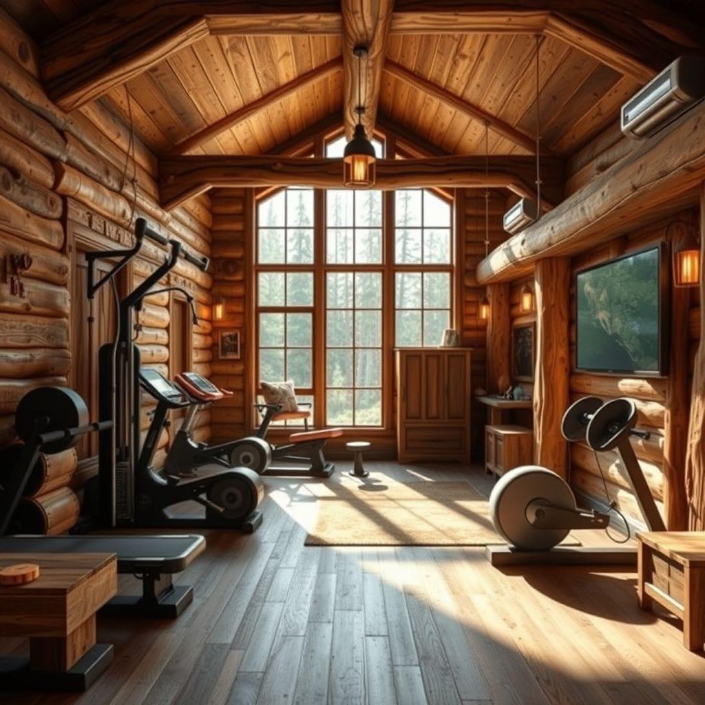 Rustic Home Gym design example 3