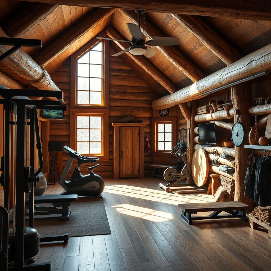 Rustic Home Gym design example 4
