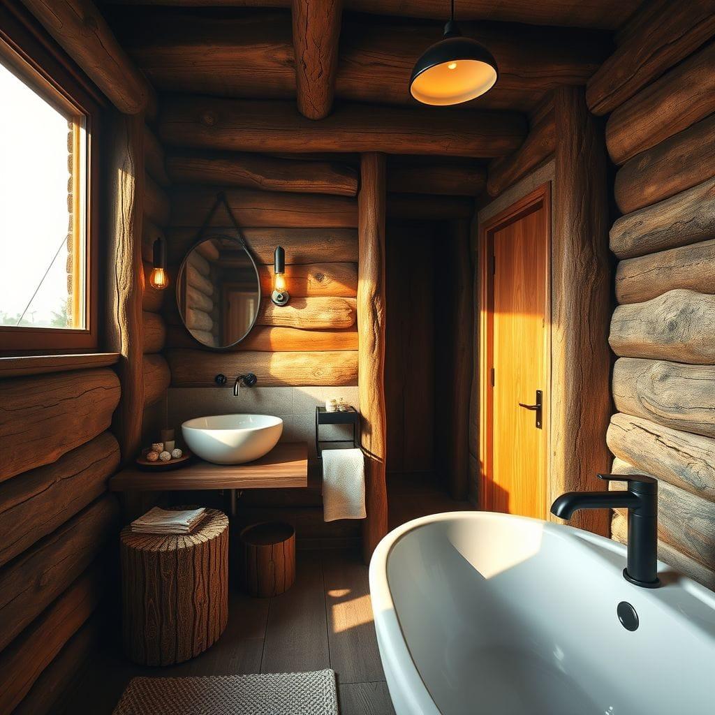 Rustic Hotel Bathroom design example 2