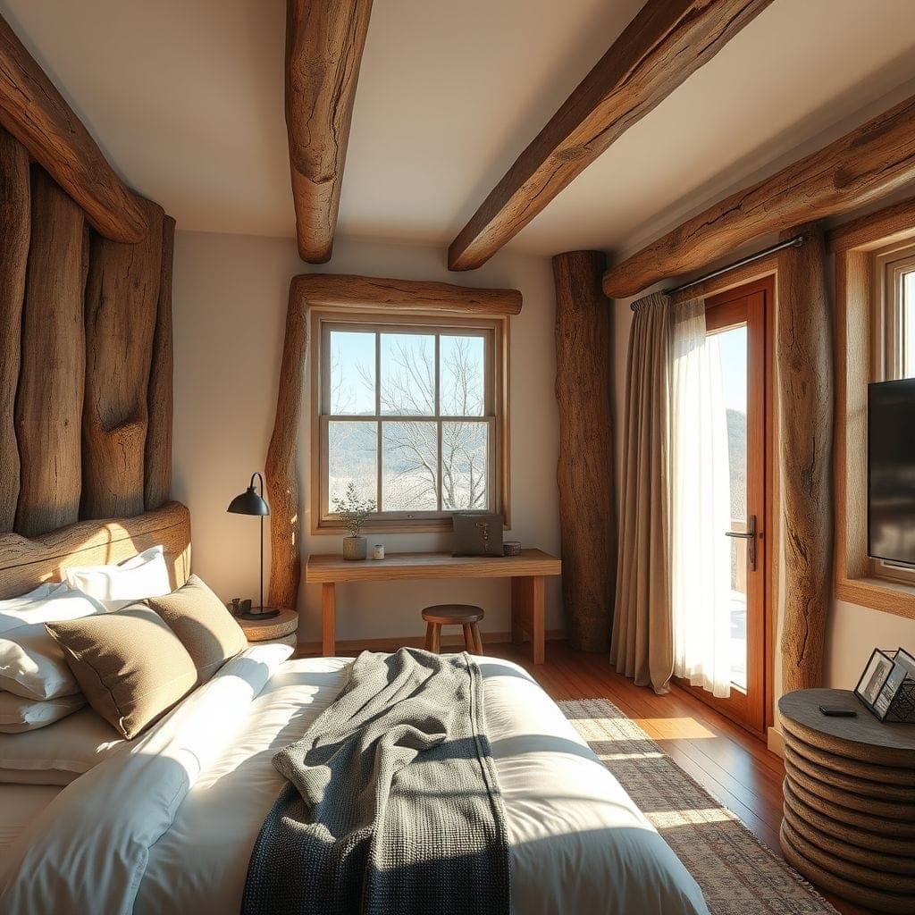Rustic Hotel Room design example 4