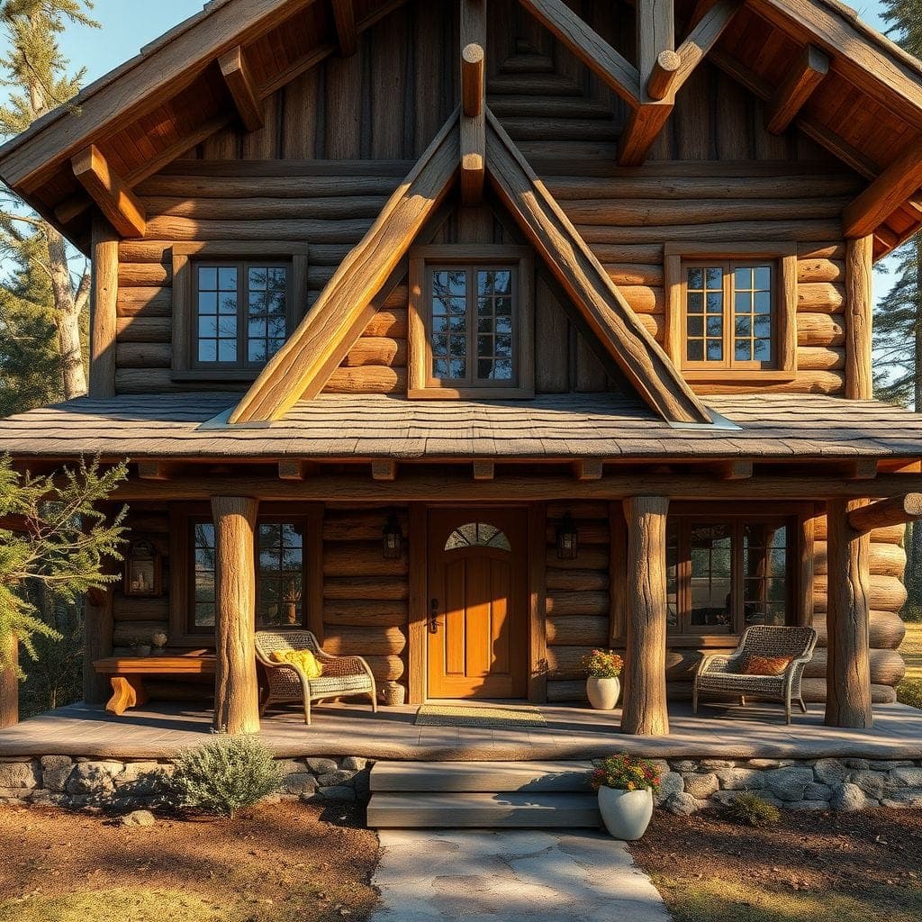 Rustic House Exterior design example 2