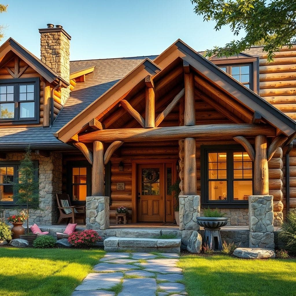 Rustic House Exterior design example 3