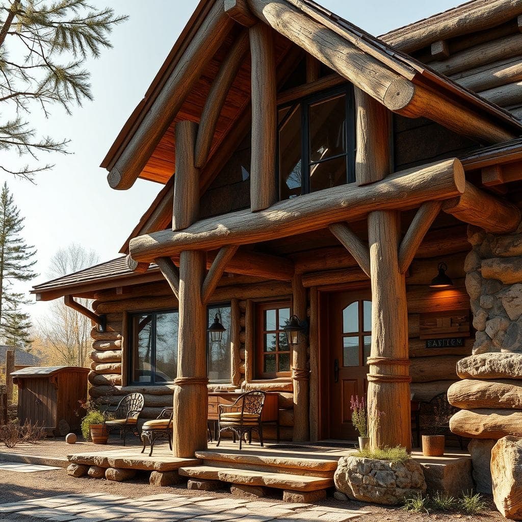 Rustic House Exterior design example 4