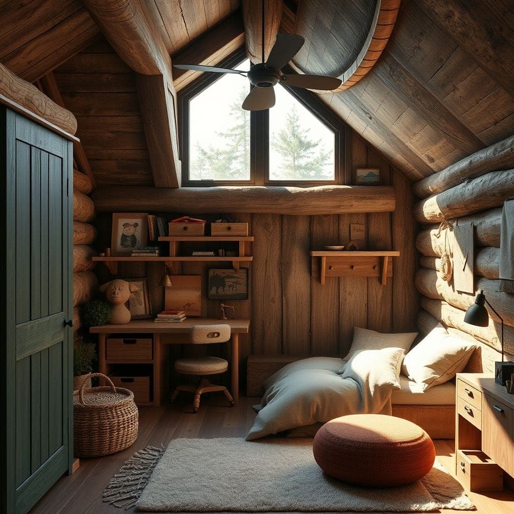 Rustic Kids Room design example 1