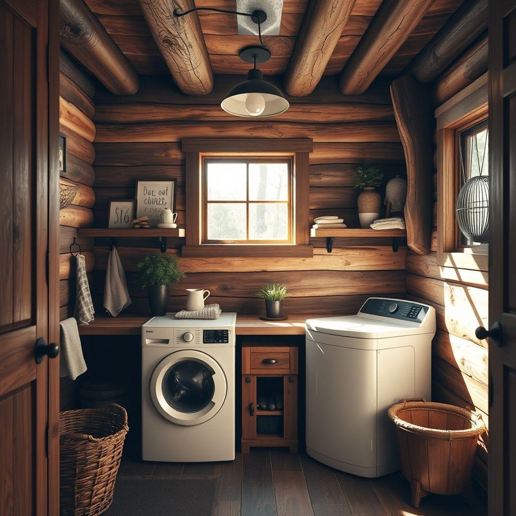 Rustic Laundry Room design example 1