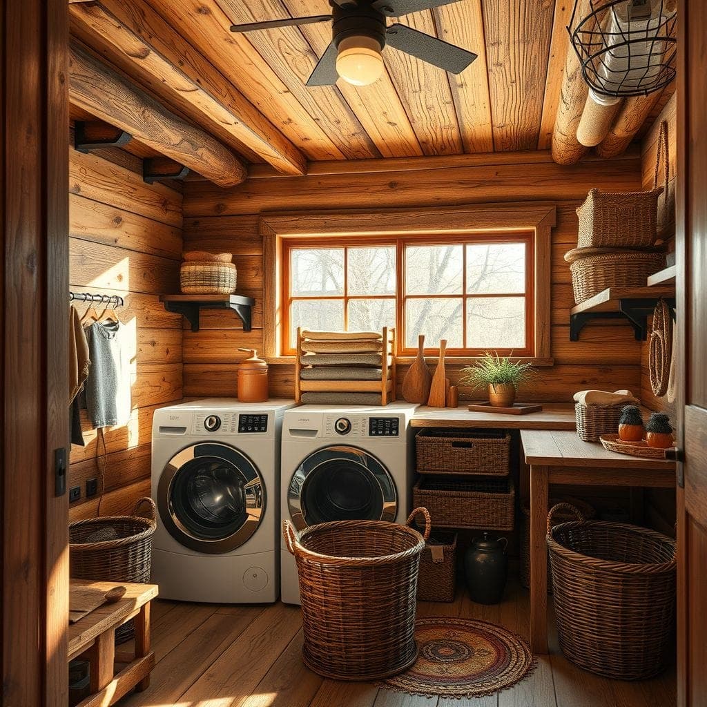 Rustic Laundry Room design example 4
