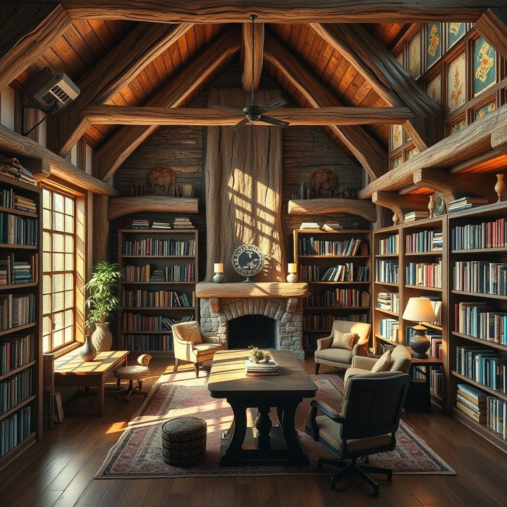 Rustic Library design example 1