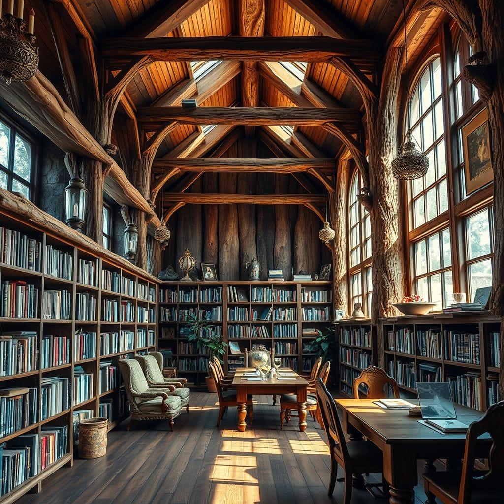 Rustic Library design example 3