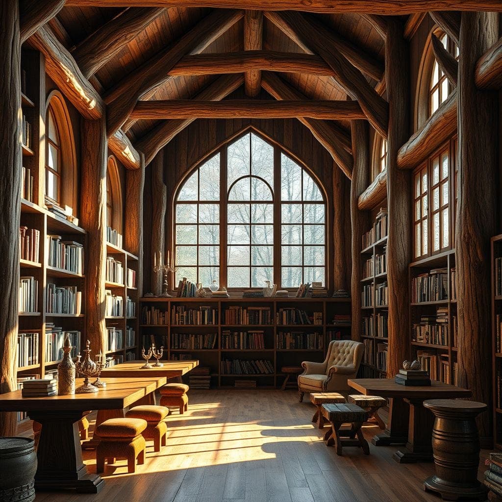 Rustic Library design example 4